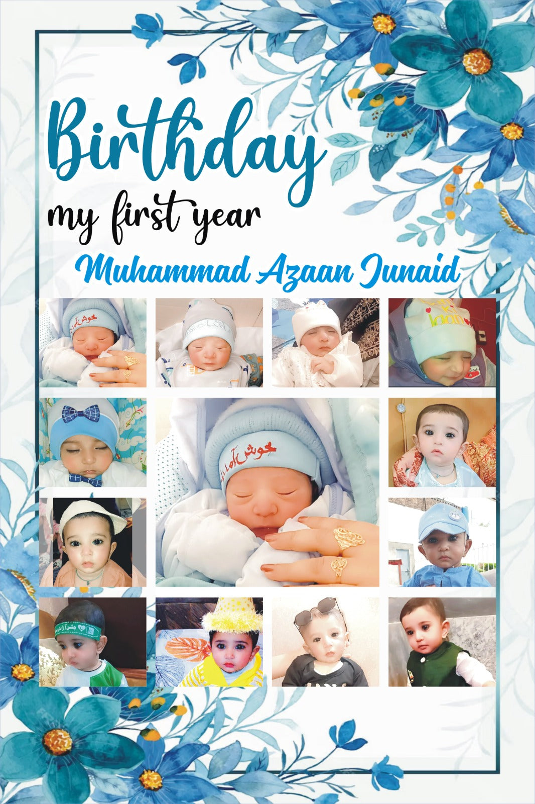 Personalized Baby Birth Details Photo Frame – Custom Newborn Memory Frame