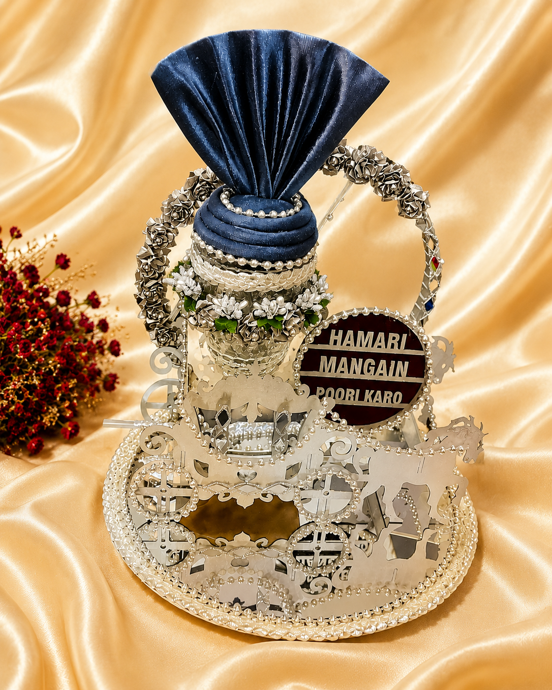 Luxury Personalized Groom Gift Carriage – Money Holder & Decorative Gift Basket